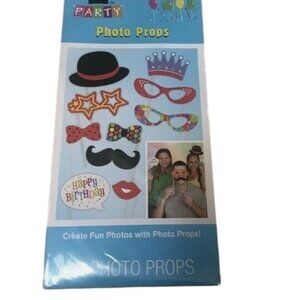 Party Photo Props Set For Birthdays & Celebrations
